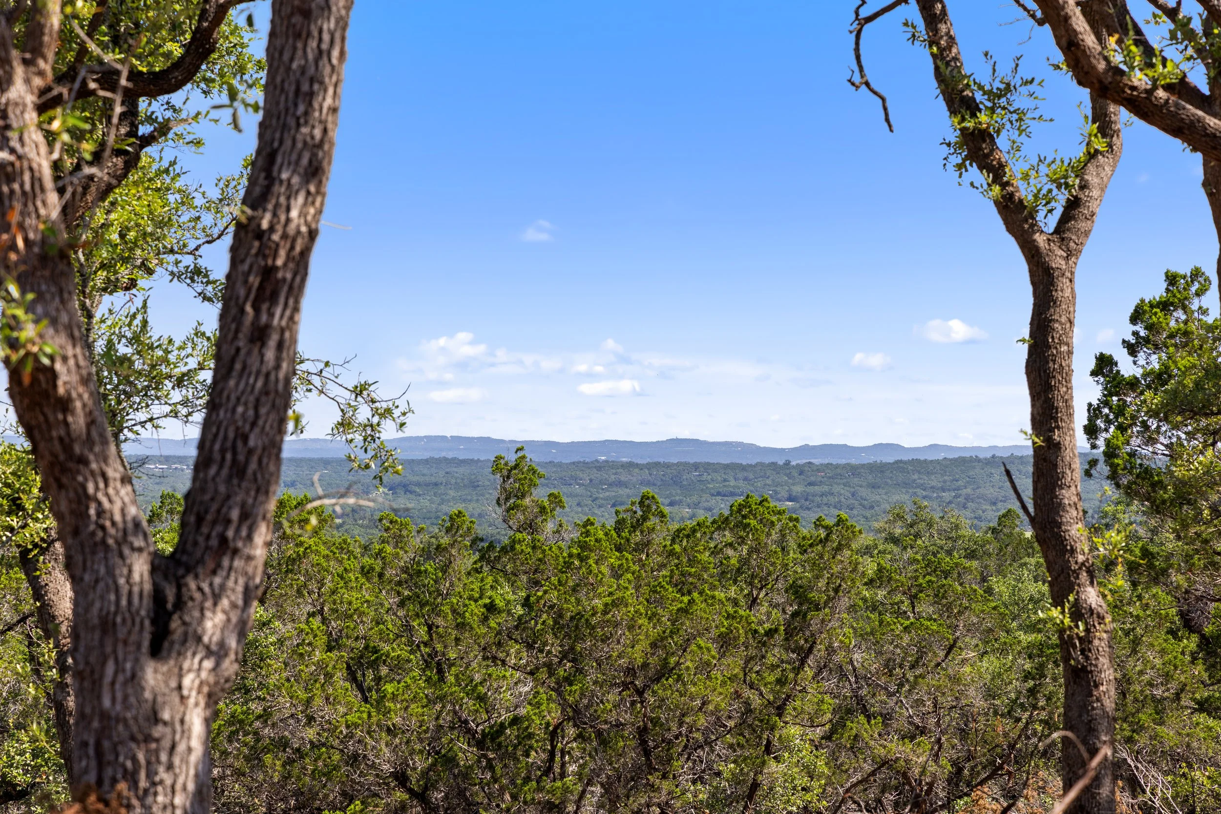 Elevated Hill Country views from RanchesAt Canyon Crossing gated ranchette community along the Devil's Backbone Texas